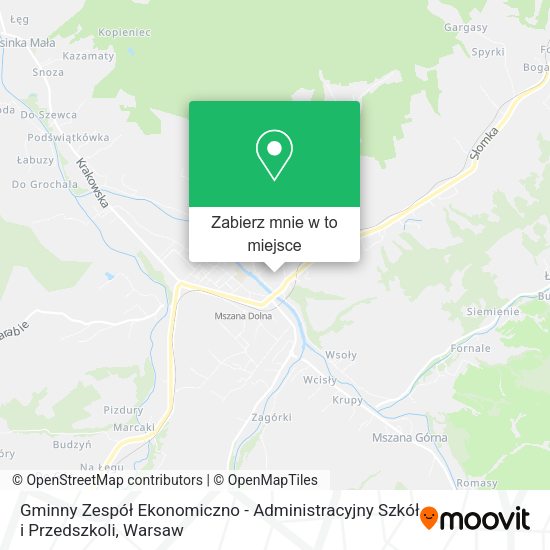 Mapa Gminny Zespół Ekonomiczno - Administracyjny Szkół i Przedszkoli