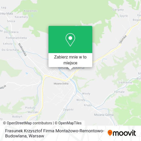 Mapa Frasunek Krzysztof Firma Montażowo-Remontowo-Budowlana