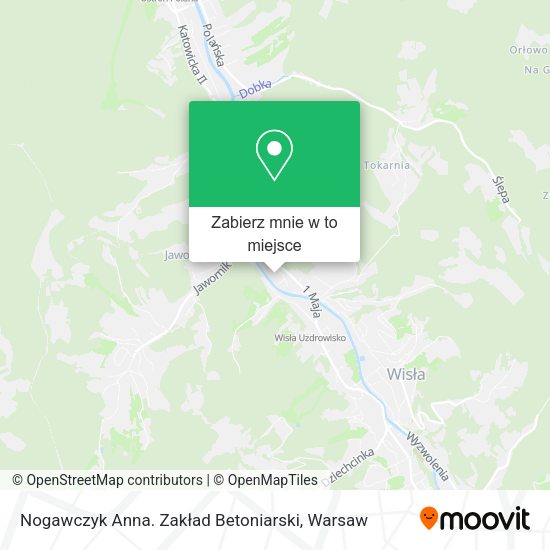 Mapa Nogawczyk Anna. Zakład Betoniarski