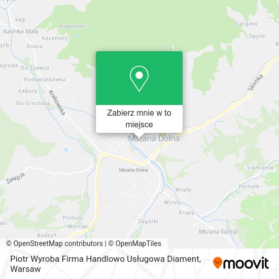 Mapa Piotr Wyroba Firma Handlowo Usługowa Diament