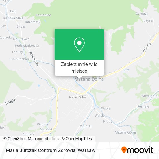 Mapa Maria Jurczak Centrum Zdrowia