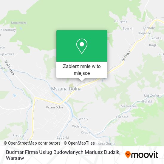 Mapa Budmar Firma Usług Budowlanych Mariusz Dudzik