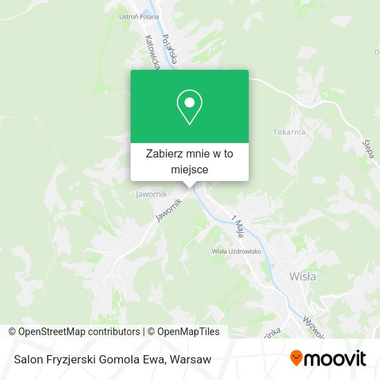 Mapa Salon Fryzjerski Gomola Ewa