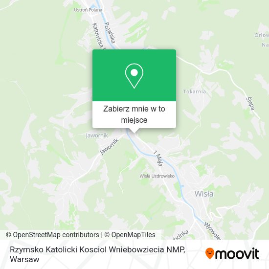 Mapa Rzymsko Katolicki Kosciol Wniebowziecia NMP