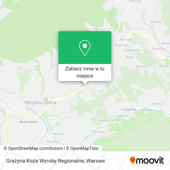 Mapa Grażyna Koza Wyroby Regionalne