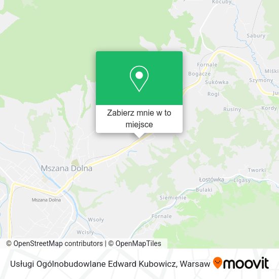 Mapa Usługi Ogólnobudowlane Edward Kubowicz