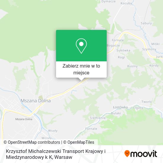 Mapa Krzysztof Michalczewski Transport Krajowy i Miedzynarodowy k K