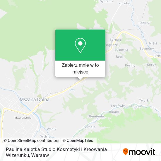 Mapa Paulina Kaletka Studio Kosmetyki i Kreowania Wizerunku