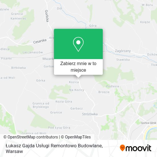 Mapa Łukasz Gajda Usługi Remontowo Budowlane