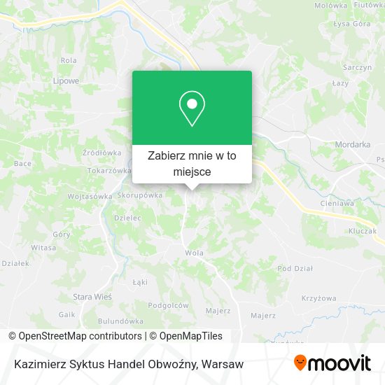 Mapa Kazimierz Syktus Handel Obwoźny