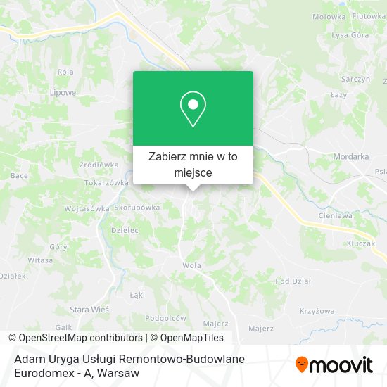 Mapa Adam Uryga Usługi Remontowo-Budowlane Eurodomex - A