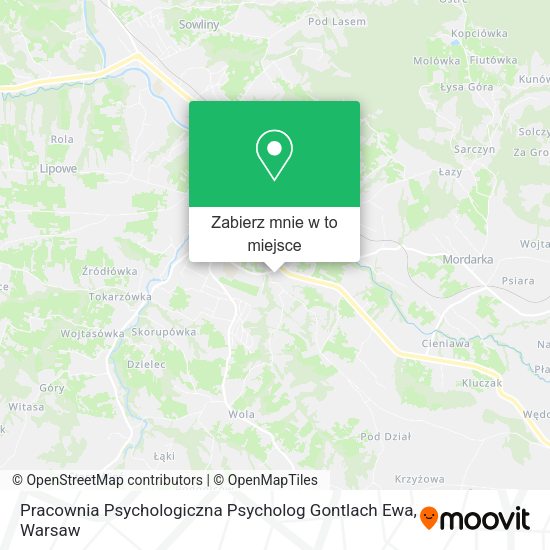 Mapa Pracownia Psychologiczna Psycholog Gontlach Ewa