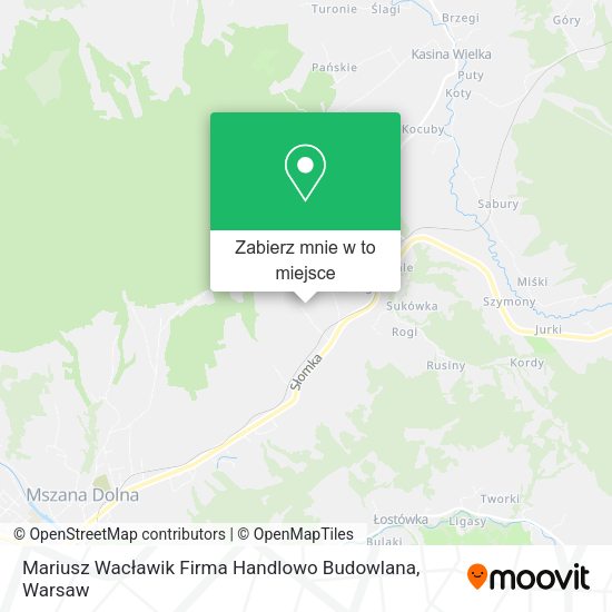 Mapa Mariusz Wacławik Firma Handlowo Budowlana