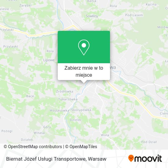 Mapa Biernat Józef Usługi Transportowe