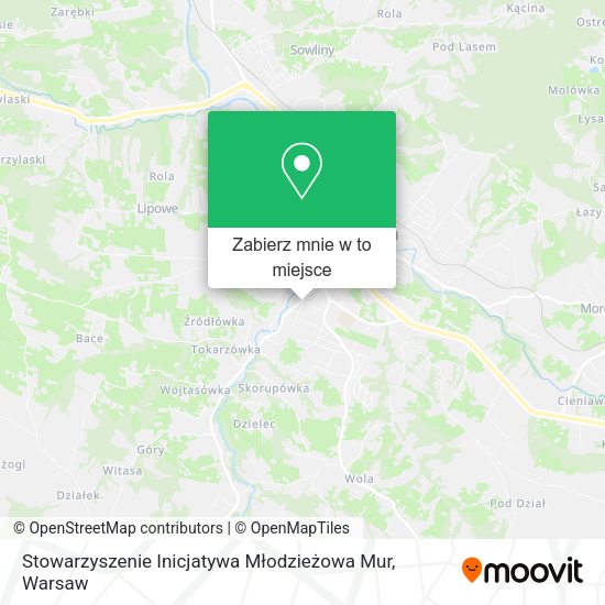 Mapa Stowarzyszenie Inicjatywa Młodzieżowa Mur