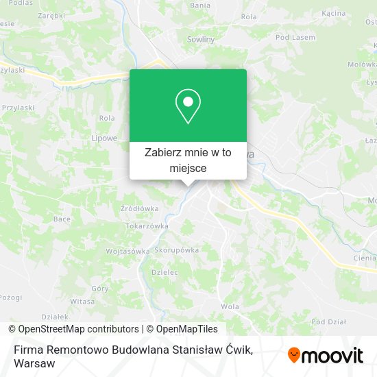 Mapa Firma Remontowo Budowlana Stanisław Ćwik