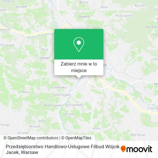 Mapa Przedsiębiorstwo Handlowo-Usługowe Filbud Wójcik Jacek