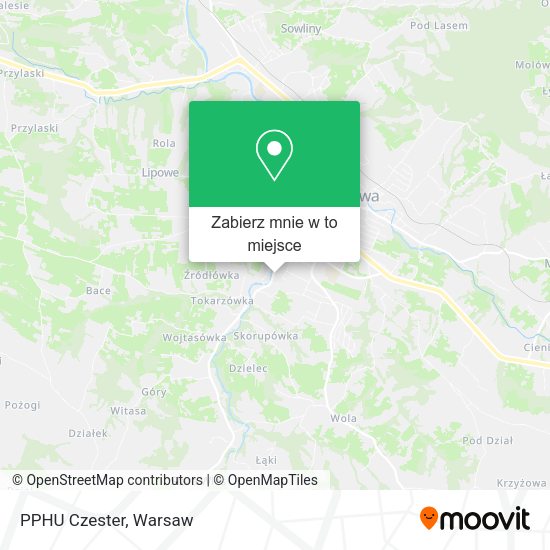 Mapa PPHU Czester