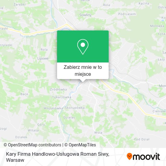 Mapa Kary Firma Handlowo-Usługowa Roman Siwy