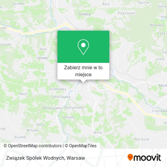 Mapa Związek Spółek Wodnych