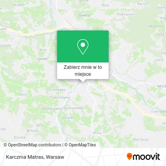 Mapa Karczma Matras