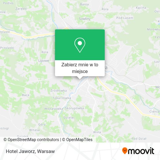 Mapa Hotel Jaworz