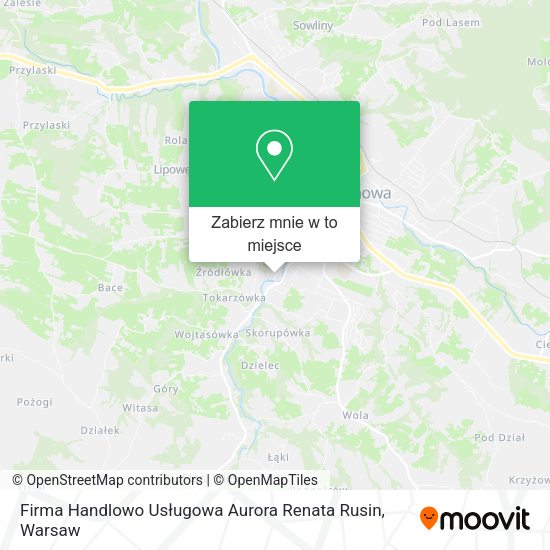 Mapa Firma Handlowo Usługowa Aurora Renata Rusin