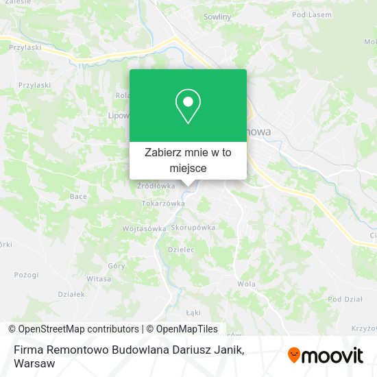 Mapa Firma Remontowo Budowlana Dariusz Janik