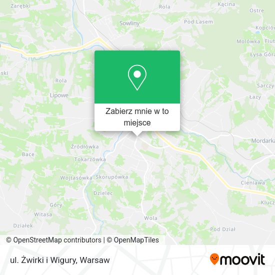 Mapa ul. Żwirki i Wigury