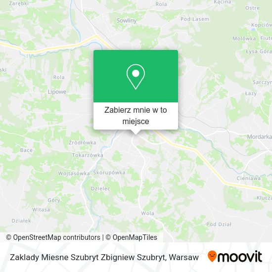 Mapa Zaklady Miesne Szubryt Zbigniew Szubryt