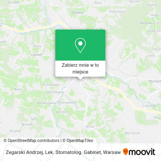 Mapa Zegarski Andrzej, Lek. Stomatolog. Gabinet