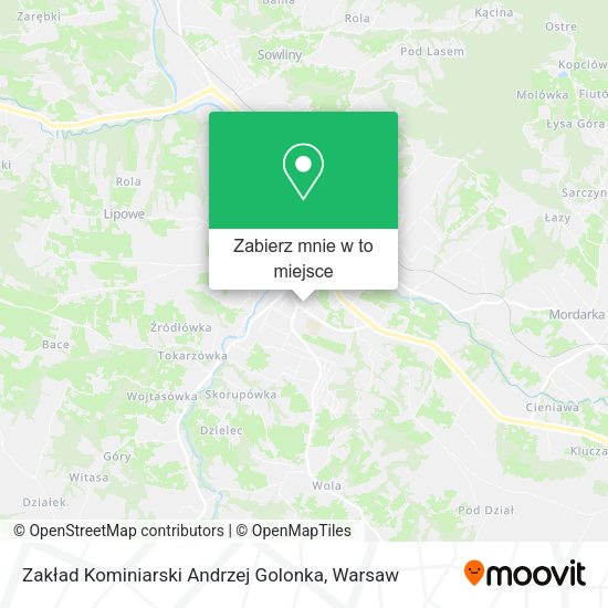 Mapa Zakład Kominiarski Andrzej Golonka