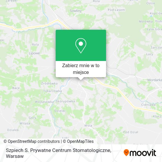 Mapa Szpiech S. Prywatne Centrum Stomatologiczne