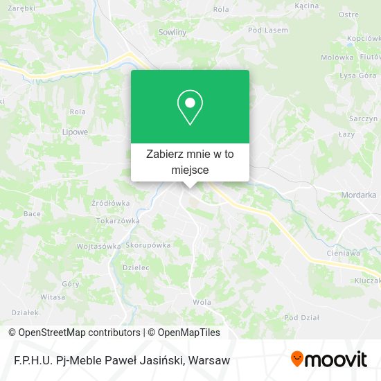 Mapa F.P.H.U. Pj-Meble Paweł Jasiński