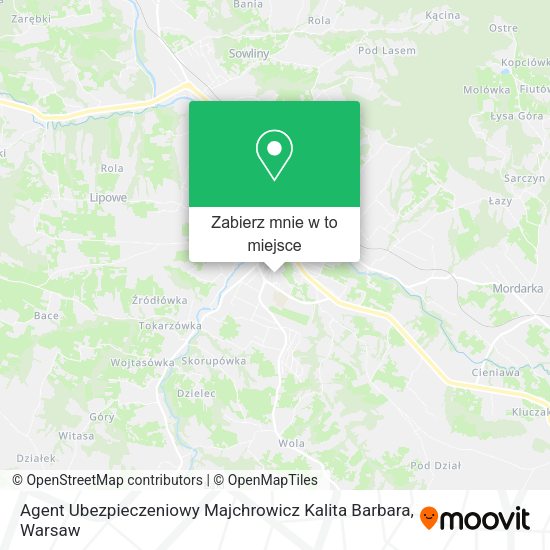 Mapa Agent Ubezpieczeniowy Majchrowicz Kalita Barbara