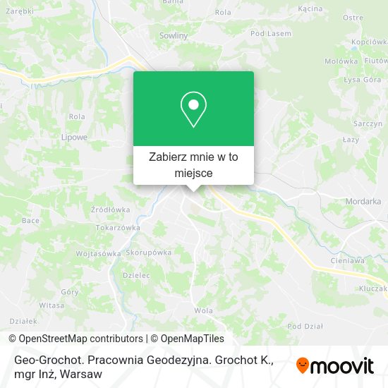 Mapa Geo-Grochot. Pracownia Geodezyjna. Grochot K., mgr Inż