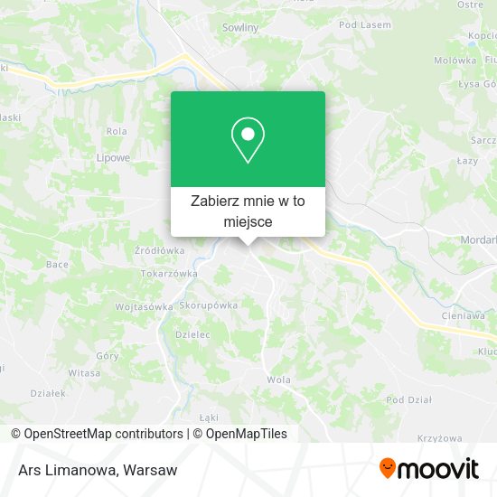 Mapa Ars Limanowa