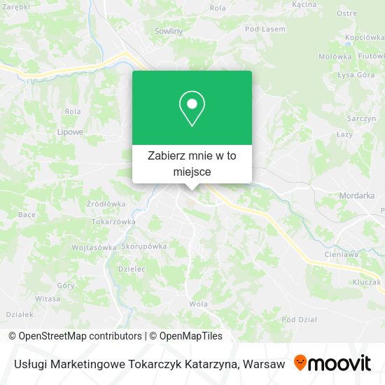 Mapa Usługi Marketingowe Tokarczyk Katarzyna