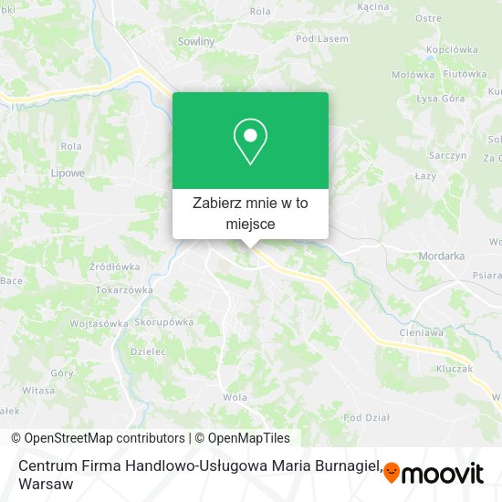 Mapa Centrum Firma Handlowo-Usługowa Maria Burnagiel