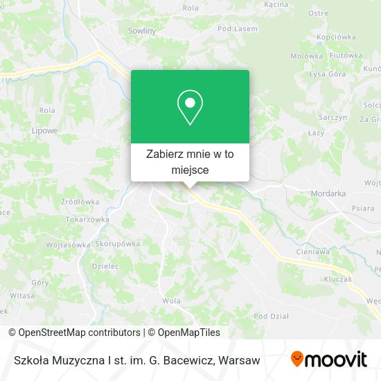 Mapa Szkoła Muzyczna I st. im. G. Bacewicz