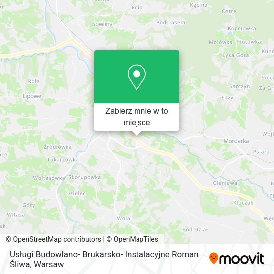 Mapa Usługi Budowlano- Brukarsko- Instalacyjne Roman Śliwa