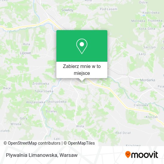 Mapa Plywalnia Limanowska