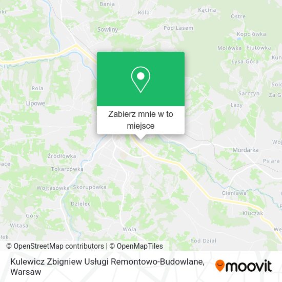 Mapa Kulewicz Zbigniew Usługi Remontowo-Budowlane