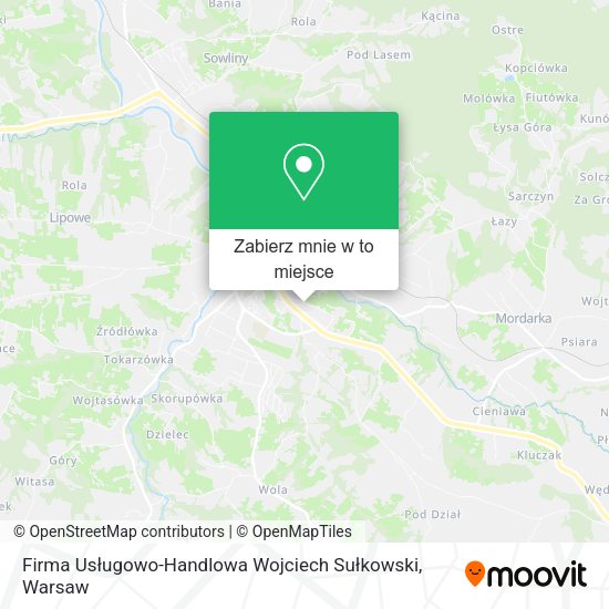 Mapa Firma Usługowo-Handlowa Wojciech Sułkowski