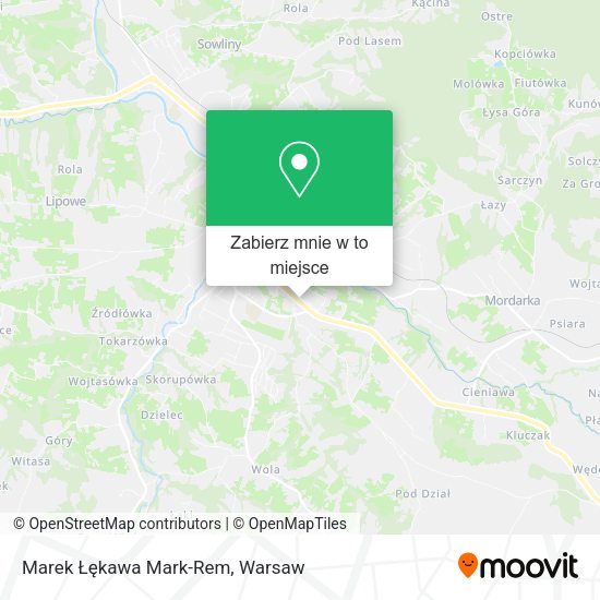 Mapa Marek Łękawa Mark-Rem