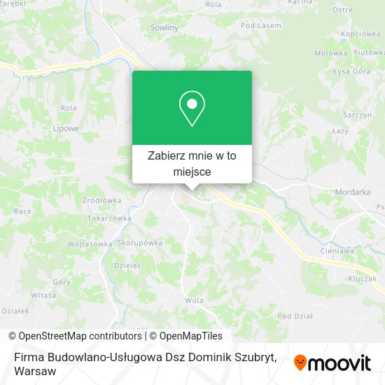 Mapa Firma Budowlano-Usługowa Dsz Dominik Szubryt