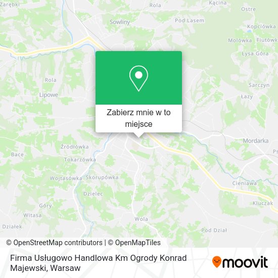 Mapa Firma Usługowo Handlowa Km Ogrody Konrad Majewski