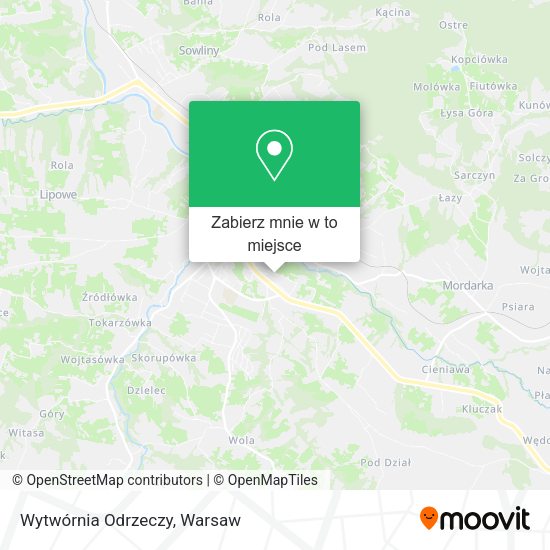 Mapa Wytwórnia Odrzeczy