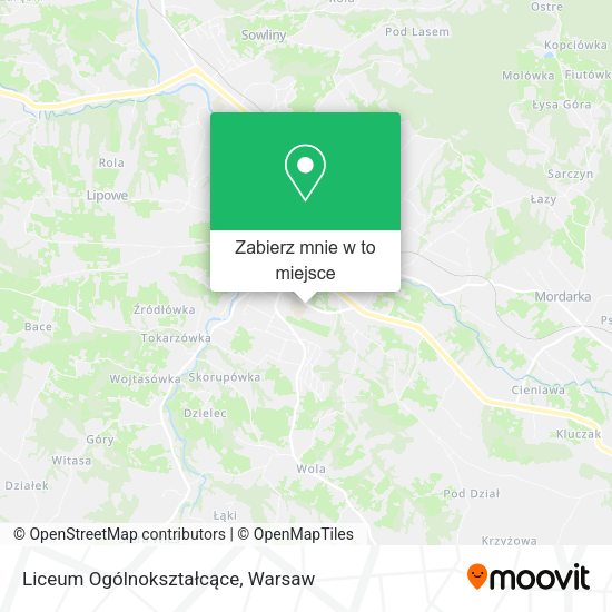 Mapa Liceum Ogólnokształcące