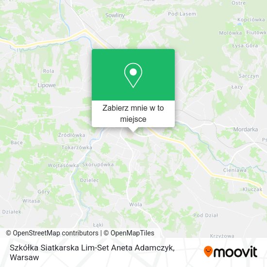 Mapa Szkółka Siatkarska Lim-Set Aneta Adamczyk